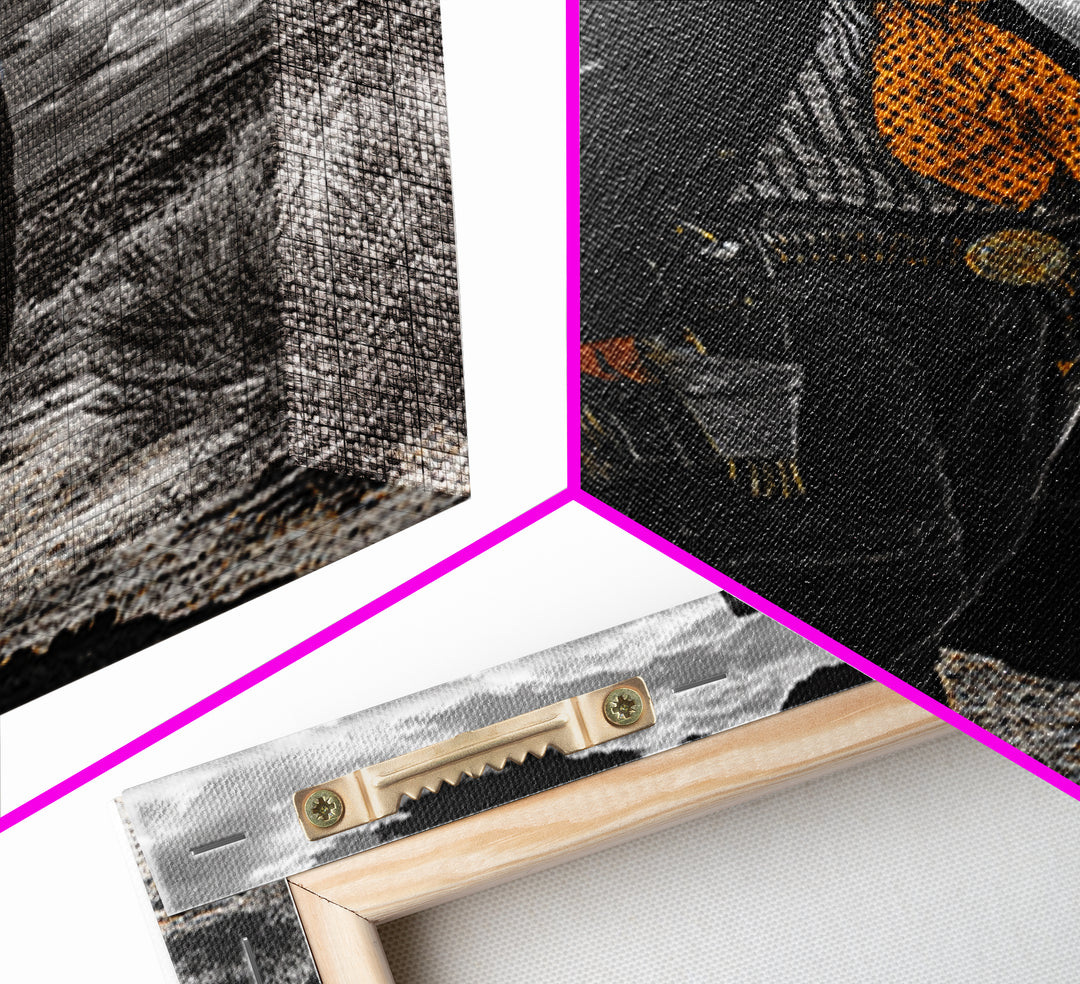 Cowboy Art, Western Wall Art, Black Cowgirl Painting, Southwest Decor, Moody Art, Rustic Home Decor, Framed Canvas Print, Gift Idea