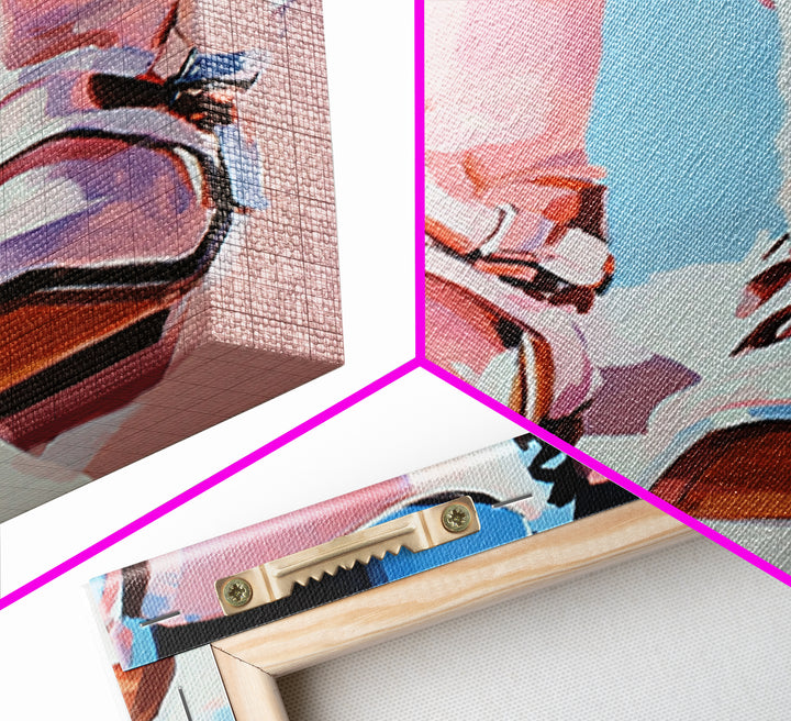 Cowboy Boots Painting, Coastal Cowgirl Wall Art, Western Decor, Farmhouse Art, Framed Canvas Print, Rustic Aesthetic, Bedroom Art, Gift Idea