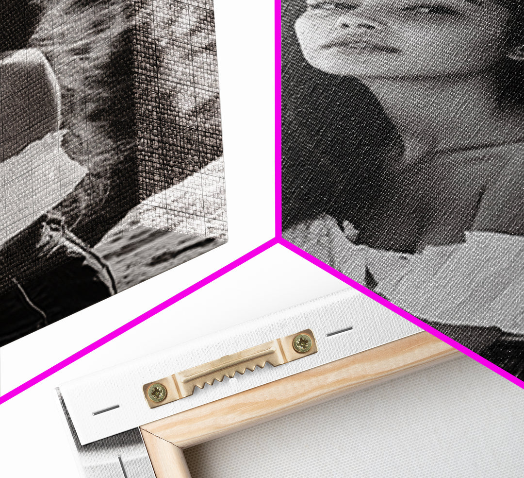 Coastal cowgirl wall art, boho art, framed canvas print, ocean photography, rustic decor, beach aesthetic, seascape painting, black and white art