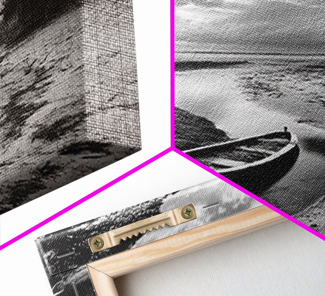 Abandoned boat, coastal decor, moody art, wabi sabi wall art, nature photography, nautical art, black and white wall art, canvas print