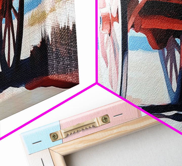 Desert Wagon, rustic western art, cowboy decor, boho wagon painting, farmhouse wall art, extra wide panoramic art, framed canvas print