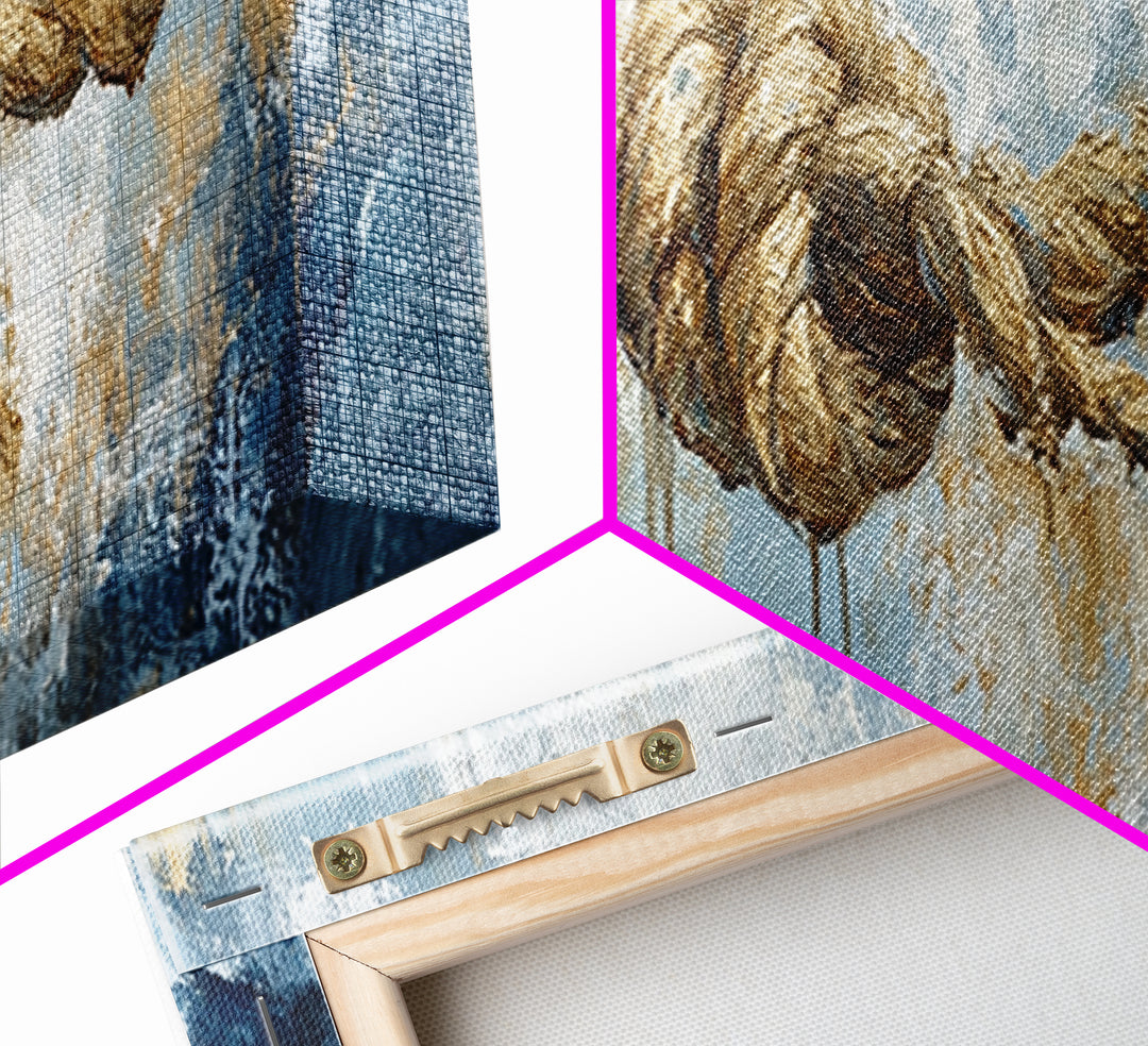 Nautical Rope Art, rustic decor, nautical painting, coastal decor, farmhouse art, wabi sabi art, framed canvas print, moody art