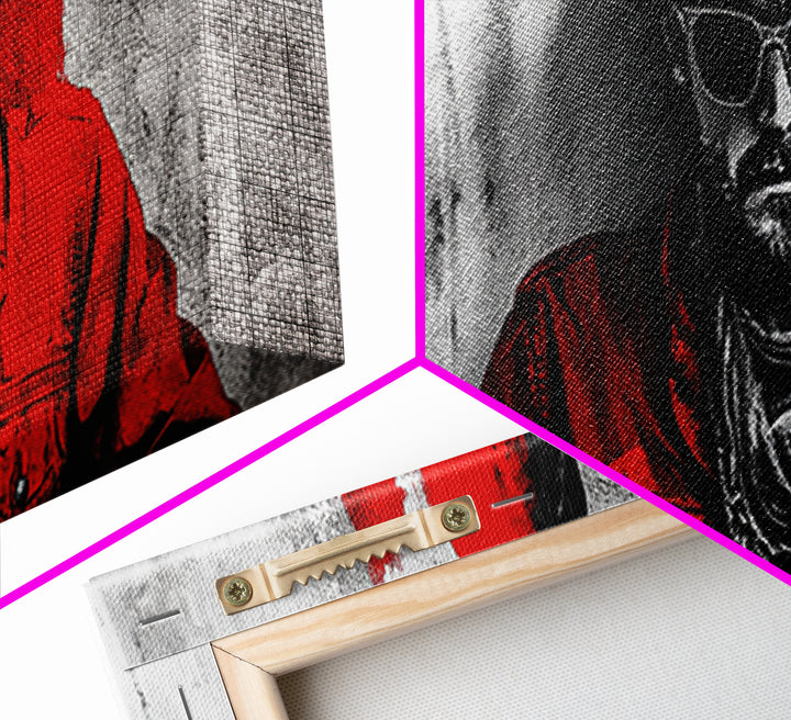 Cowboy Portrait, Rustic Art, Cowboy Painting, Western Wall Art, Extra Wide Art, Framed Canvas Print, Gift Idea, Panoramic Art