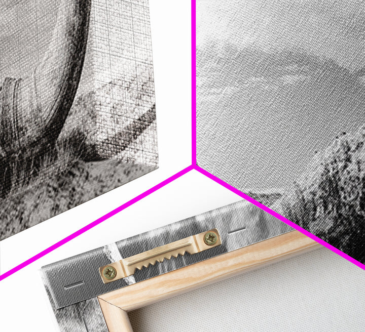 Bull Horns, bull and bear art, rustic art, dark romance painting, wabi sabi wall art, minimalist art, framed canvas print