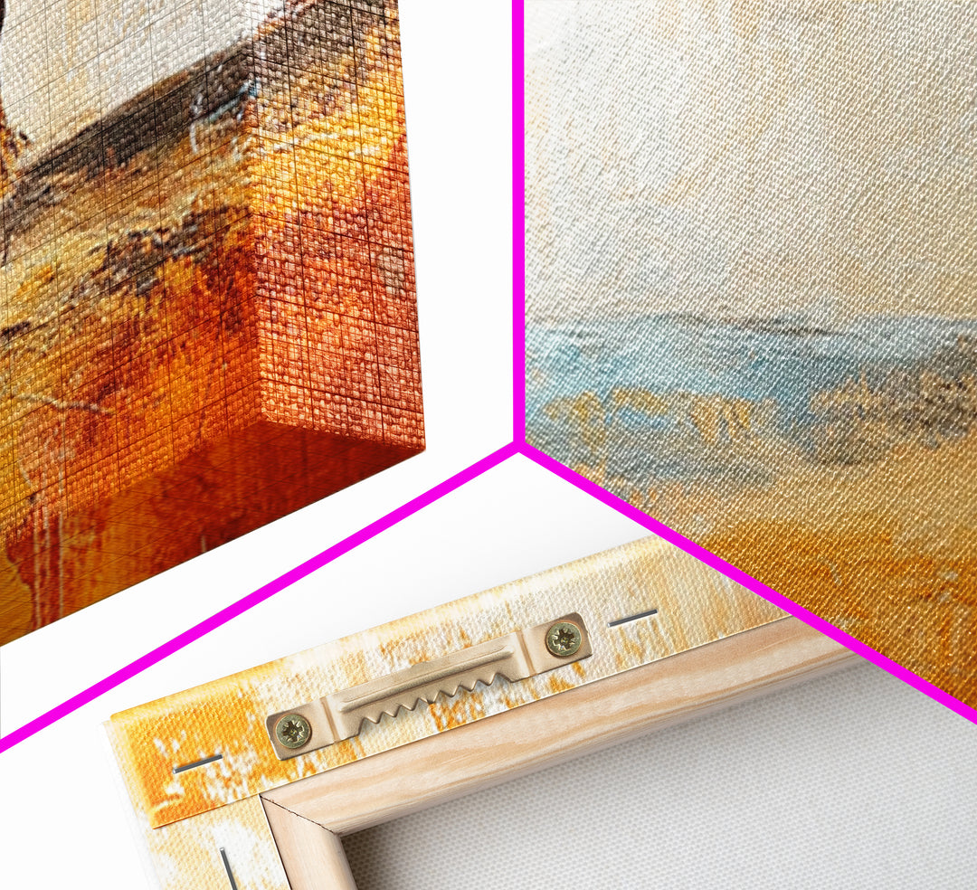 Desert Woman, African art, coastal wall art, rustic decor, minimalist painting, warm tones, framed canvas print, extra wide art