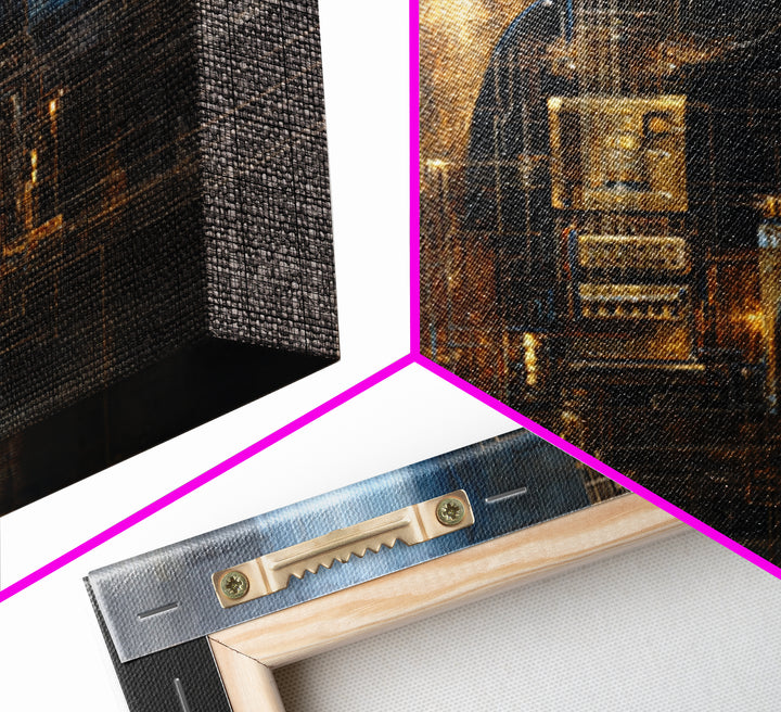 Soundwave Abstract with Black and Gold Lines Canvas Print, Recording Studio Art, Home Decor, Studio Decor, Abstract Art, Analog, RSA-1x1-75