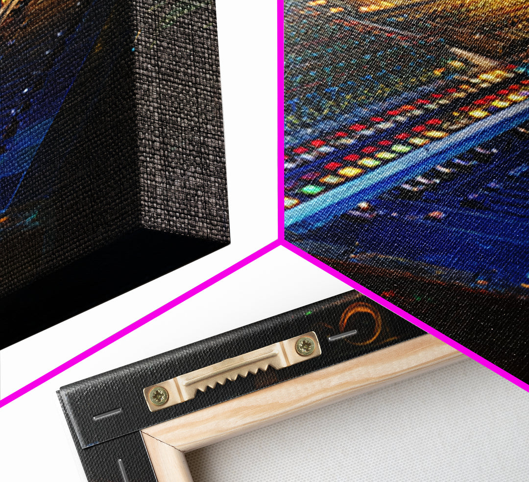 Mixing Console Faders Framed Canvas Print, Recording Studio Art, Rock Music Art, Studio Decor, Fine Art, Analog, Art Print, RSA-1x1-78