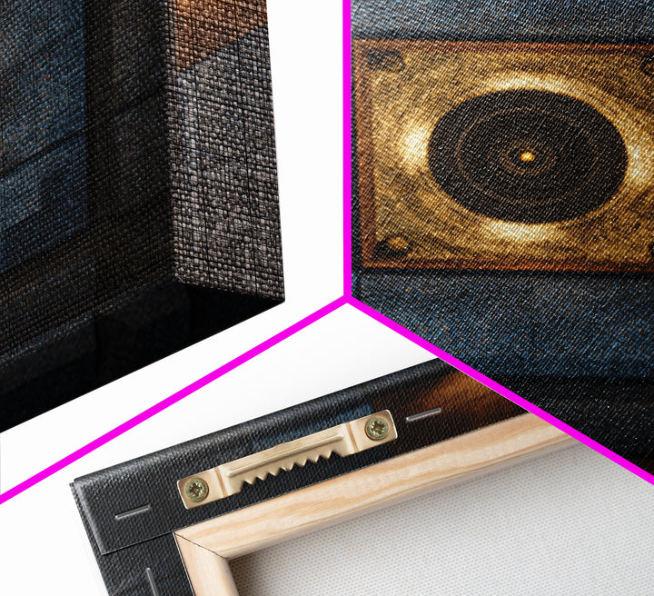 Sound Booth Foam Pattern Transformed into Design Canvas Print, Recording Studio Art, Printable Wall Art, Studio Decor, Analog, RSA-1x1-96