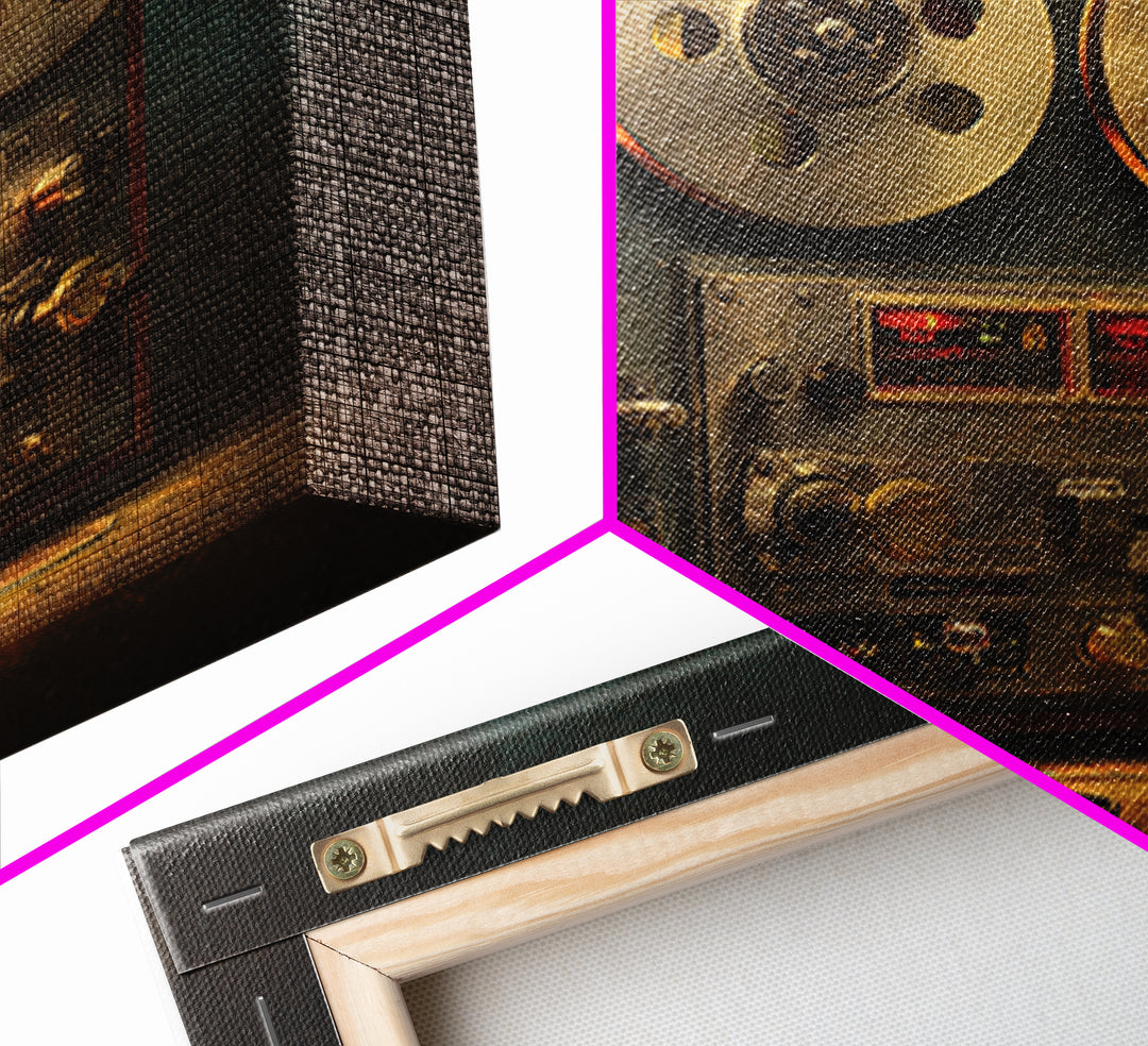 Reel to Reel Tape Machine Canvas Print, Recording Studio Art, Gallery Decor, Studio Decor, Fine Art, Analog, Contemporary Art, RSA-1x1-98