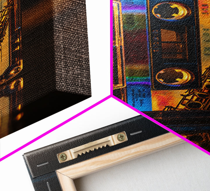Retro Cassette Tape Framed Canvas Print, Recording Studio Art, Music Studio, Studio Decor, Fine Art, Analog, Modern Decor, RSA-2x3-19