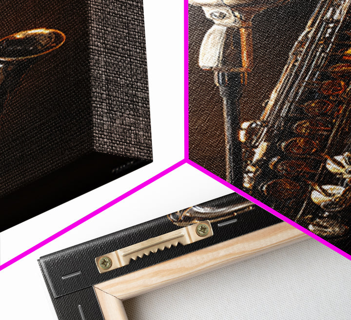 Microphone Cable Forming Elegant Line Art Canvas Print, Recording Studio Art, Luxury Decor, Studio Decor, Abstract Art, Analog, RSA-2x3-5