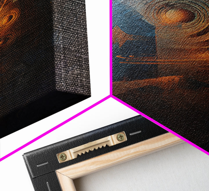 Album Cover Abstract Without Readable Text Canvas Print, Recording Studio Art, Minimalist Decor, Studio Decor, Analog, RSA-2x3-78