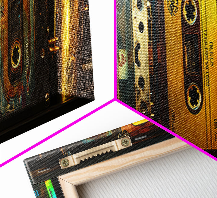 Retro Cassette Tape Canvas Print, Recording Studio Art, Modern Wall Art, Studio Decor, Fine Art, Analog, Music Decor, RSA-3x1-75