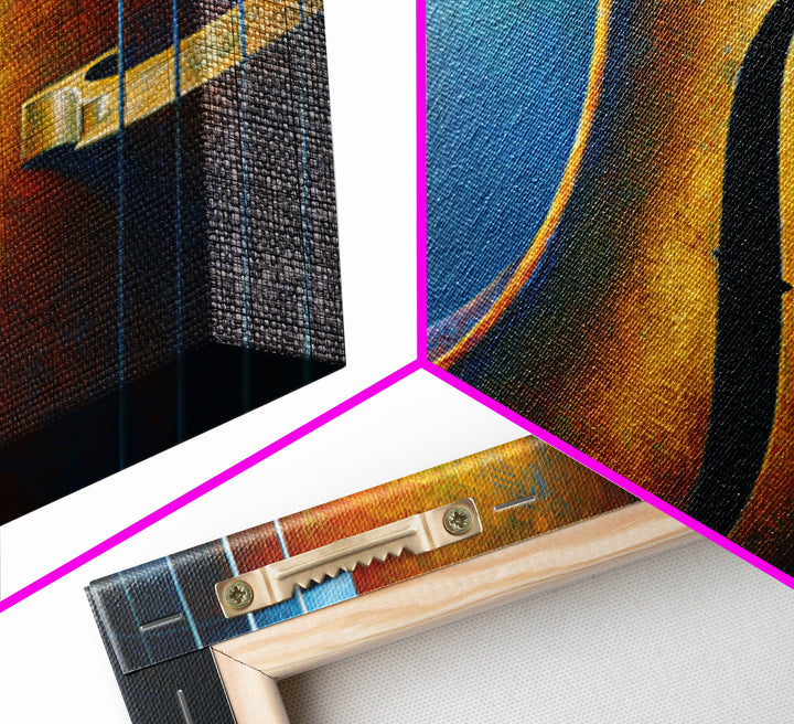 Cello Curve Closeup Framed Canvas Print, Recording Studio Art, Modern Wall Art, Studio Decor, Fine Art, Analog, Music Decor, RSA-3x2-24