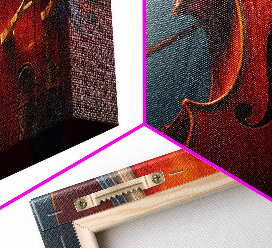 Cello Curve Closeup Canvas Print, Recording Studio Art, Digital Download Art, Studio Decor, Analog, Downloadable Print, RSA-3x2-48