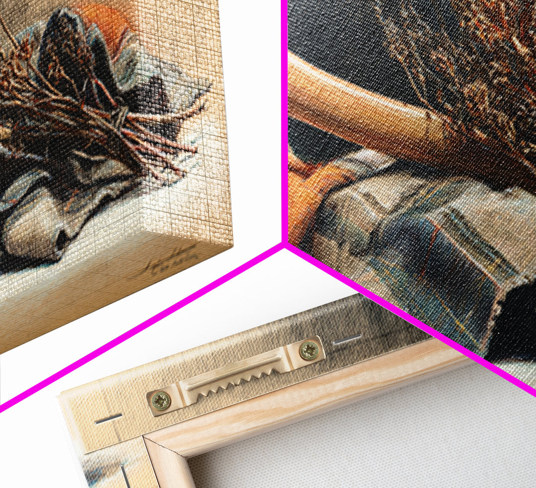 Wood Grain Abstract Canvas Print, Rustic Art, Digital Prints, Farmhouse Decor, Abstract Art, Rustic, 3d Wall Art, RUS-2x1-52