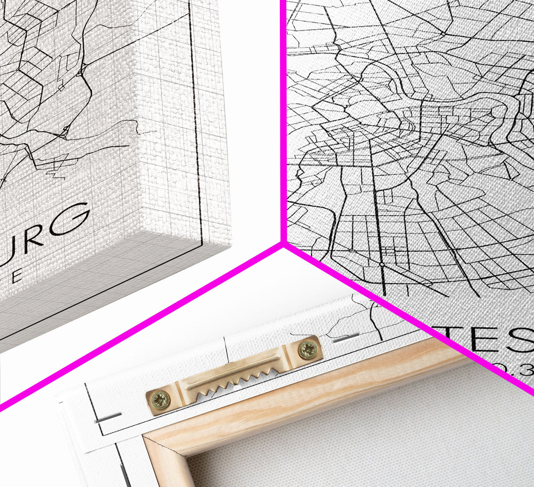 Saint Petersburg Street Map, Russia Map, City Map Art, Minimalist Art, Wall Art, Canvas Print, Room Décor, Gift For Mom, Travel Wall Art