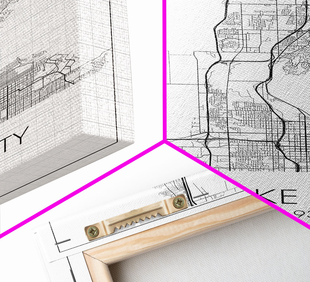 Salt Lake City Street Map, Utah Map, City Map Art, Minimalist Art, Wall Art, Canvas Print, Home Décor Wall Art, Friendship Gift, Travel Art