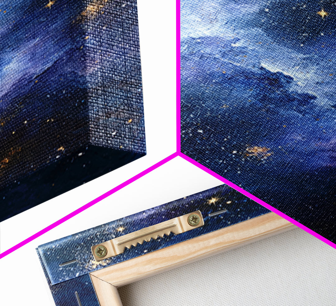 Distant Star Cluster Framed Canvas Print, Space Art, Gallery Decor, Spa Decor, Fine Art, Serenity, Home Decor, Poster, SAR-2x3-28