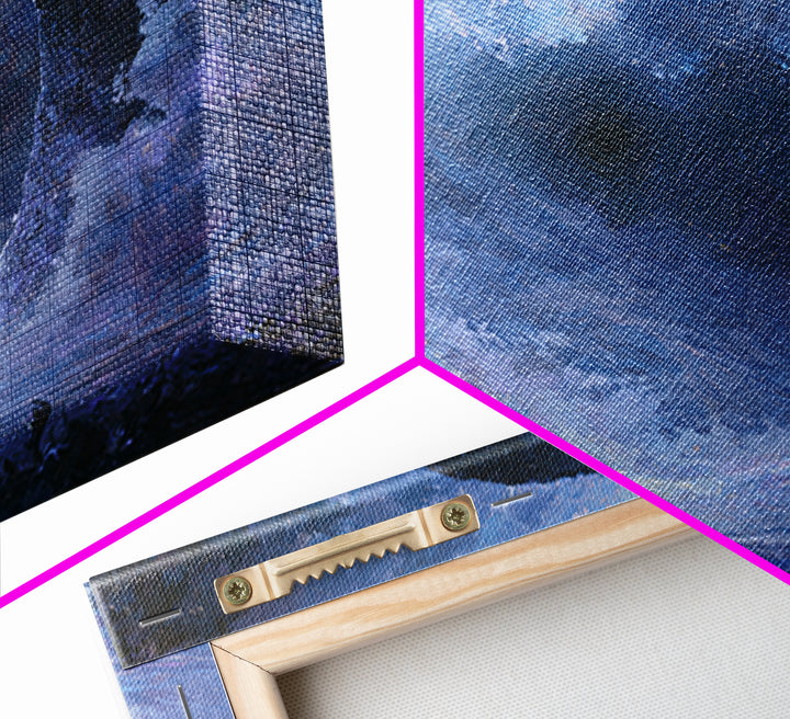 Black Hole with Radiant Accretion Ring Framed Canvas Print, Space Art, Room Decor, Spa Decor, Fine Art, Serenity, Printable Art, SAR-3x2-35