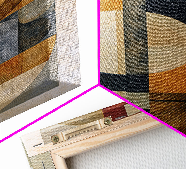 Soft Beige Geometric Abstraction Canvas Print, Scandinavian Art, Christmas Decor, Living Room Decor, Fine Art, Nordic, SCA-2x3-11