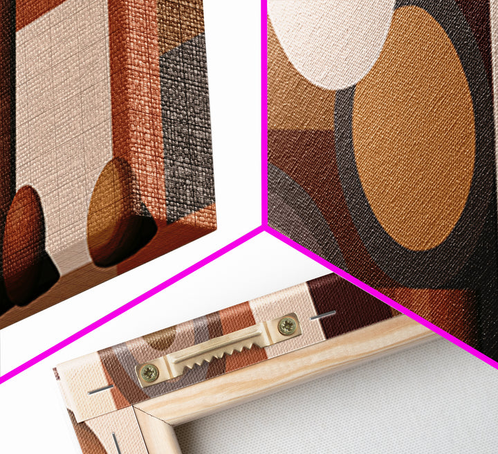 Ceramic Vase with Dried Grasses Framed Canvas Print, Scandinavian Art, Fine Art Print, Living Room Decor, Fine Art, Nordic, SCA-3x1-53