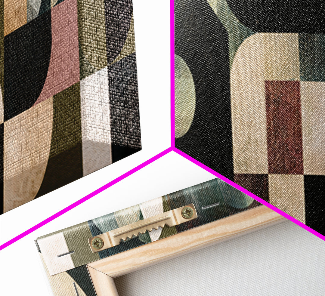 Simple Black House Shape Canvas Print, Scandinavian Art, Printable Art, Living Room Decor, Fine Art, Nordic, Modern Art, SCA-3x1-71