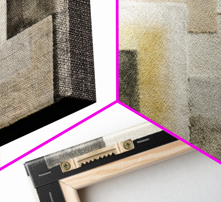 Soft Wool Texture Abstract Framed Canvas Print, Scandinavian Art, Living Room Decor, Fine Art, Nordic, Gallery Decor, SCA-3x2-47