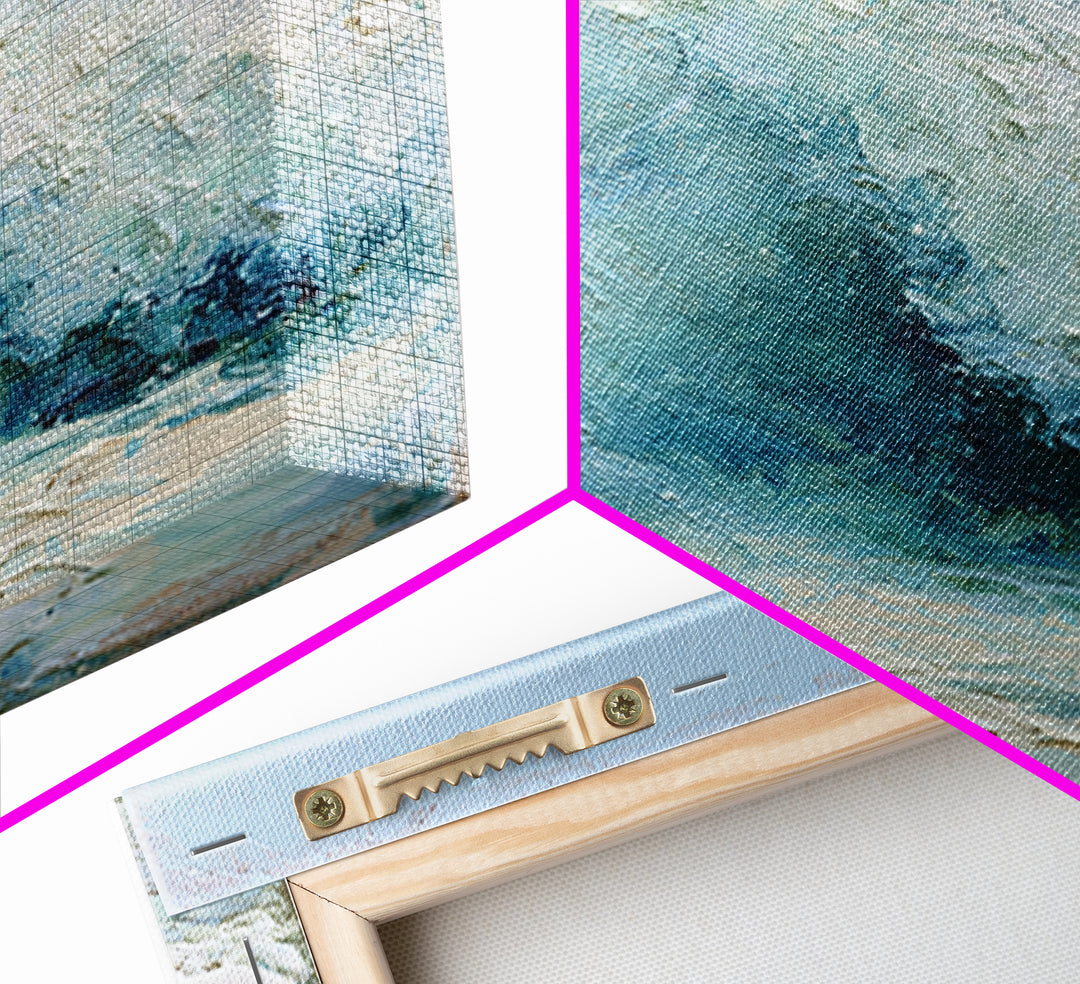 Wild Atlantic Wave Framed Canvas Print, Seascape Art, Gallery Decor, Coastal Decor, Fine Art, Seascape, Contemporary Art, SEA-1x1-65