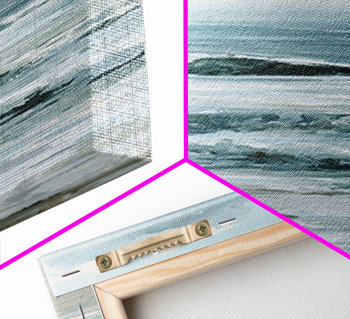 Calm Blue Horizon Canvas Print, Seascape Art, Coastal Wall Art, Coastal Decor, Fine Art, Seascape, Luxury Decor, Room Decor, SEA-1x3-14