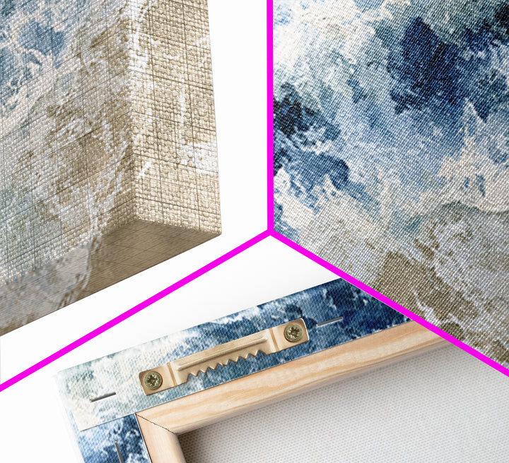 Ocean Foam Patterns from Above Canvas Print, Seascape Art, Contemporary Art, Coastal Decor, Fine Art, Seascape, Canvas Wall Art, SEA-2x1-32
