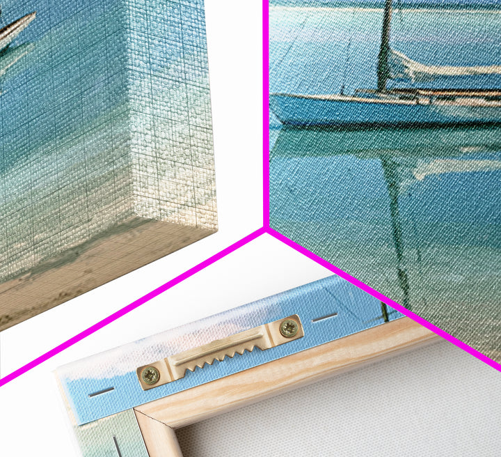 Quiet Sailboat on Glassy Water Canvas Print, Seascape Art, Canvas Print, Coastal Decor, Fine Art, Seascape, Fine Art Print, SEA-2x3-16