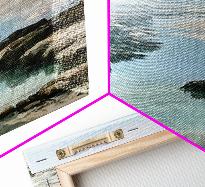 Rocky Tidepool with Reflections Canvas Print, Seascape Art, Printable Art, Coastal Decor, Fine Art, Seascape, Beach Decor, SEA-2x3-91