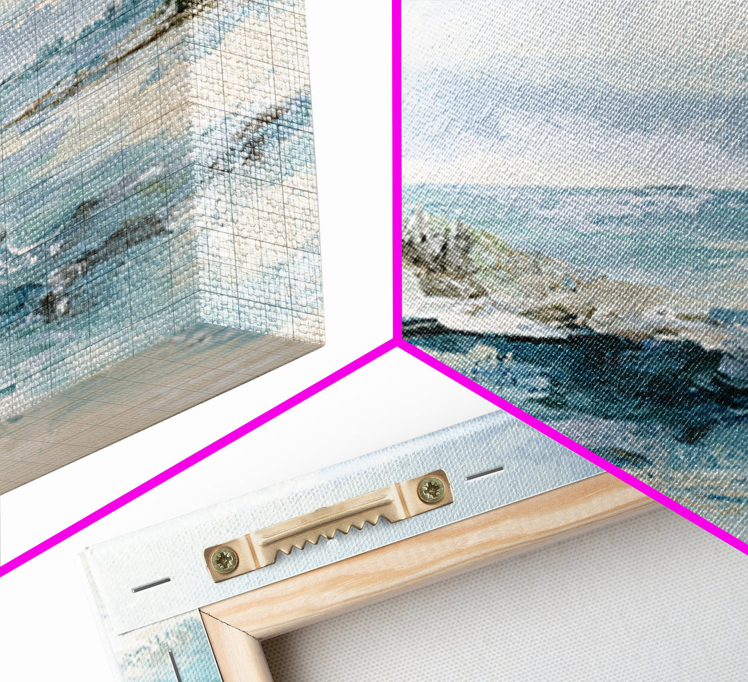Tropical Lagoon with Transparent Shallows Canvas Print, Seascape Art, Canvas Print, Coastal Decor, Fine Art, Seascape, SEA-3x1-98