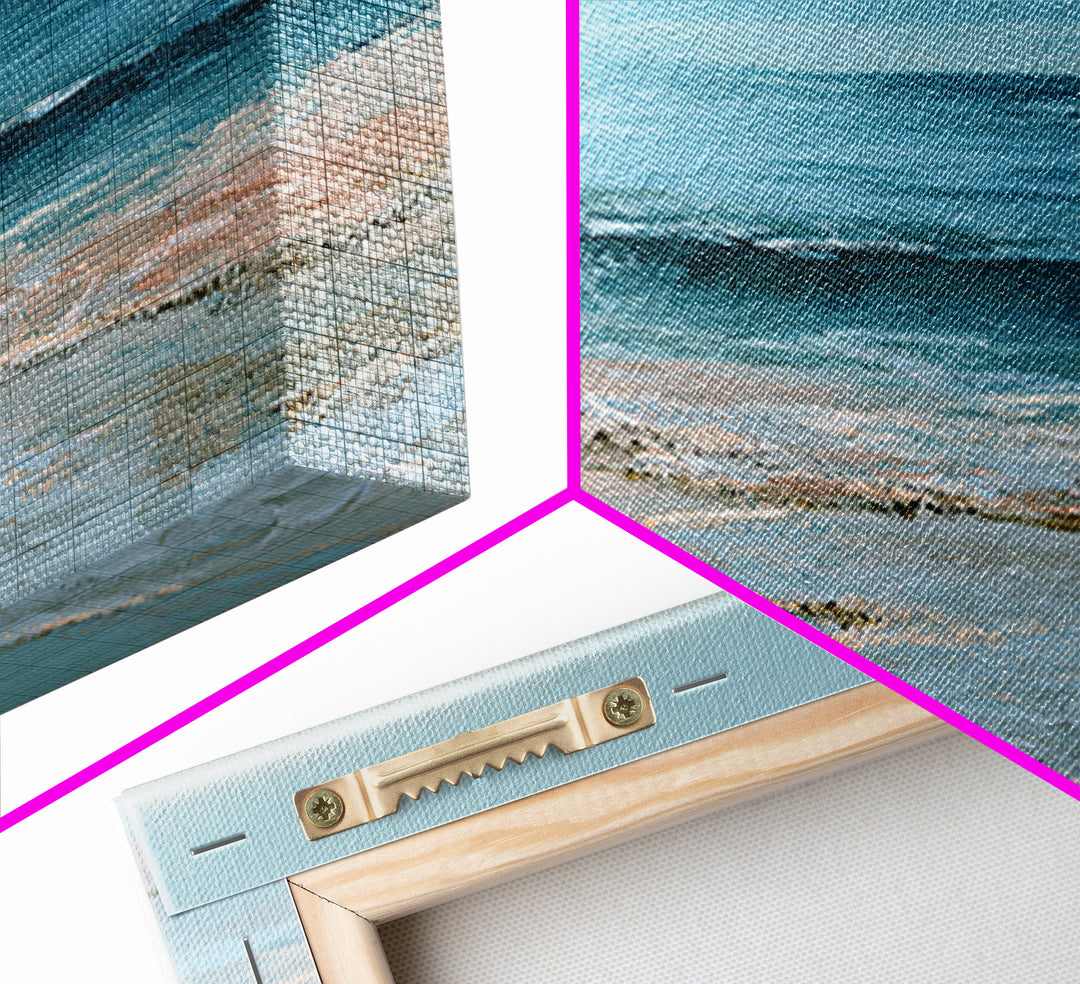Calm Blue Horizon Framed Canvas Print, Seascape Art, Original Art, Coastal Decor, Fine Art, Seascape, Living Room Wall Art, SEA-3x2-6
