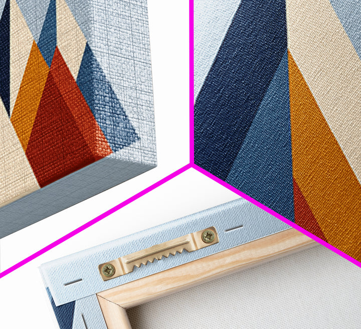 Triangle Mountain Landscape Framed Canvas Print, Sacred Geometry Art, Canvas Wall Art, Living Room Decor, Fine Art, Geometry, SGA-2x1-85