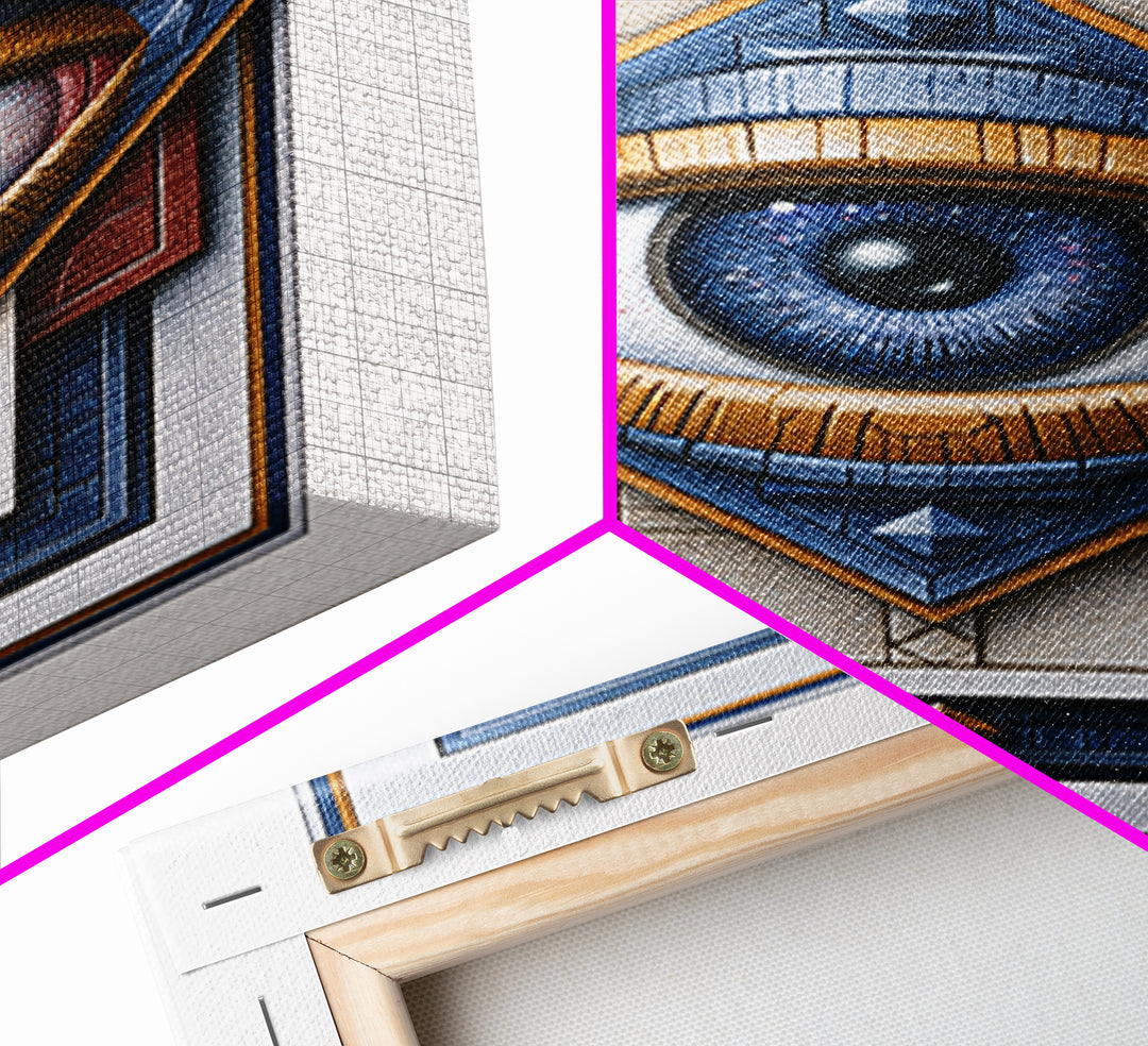 Cosmic Eye Inside Geometric Frame Framed Canvas Print, Sacred Geometry Art, Room Decor, Living Room Decor, Fine Art, Geometry, SGA-2x3-51