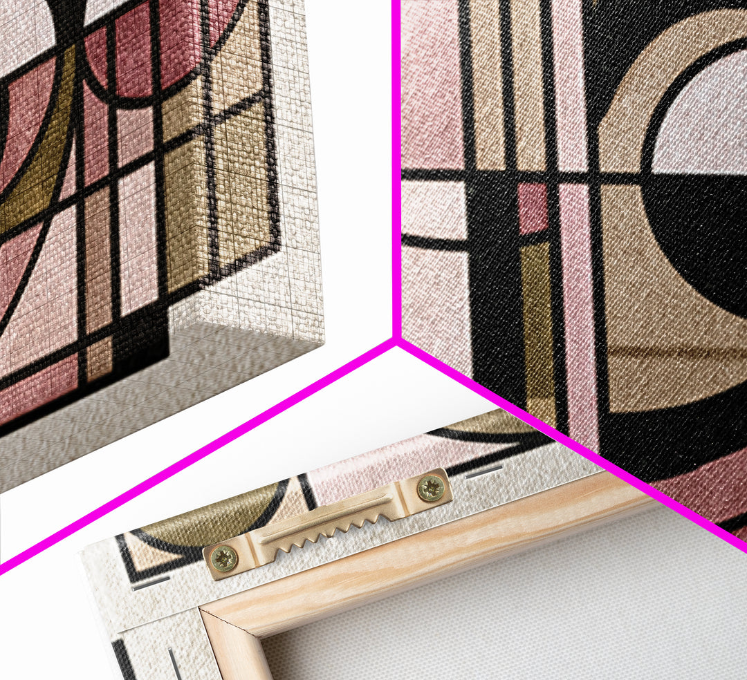 Abstract Temple Plan Made from Sacred Lines Canvas Print, Sacred Geometry Art, Rustic Home Decor, Living Room Decor, Geometry, SGA-3x2-65