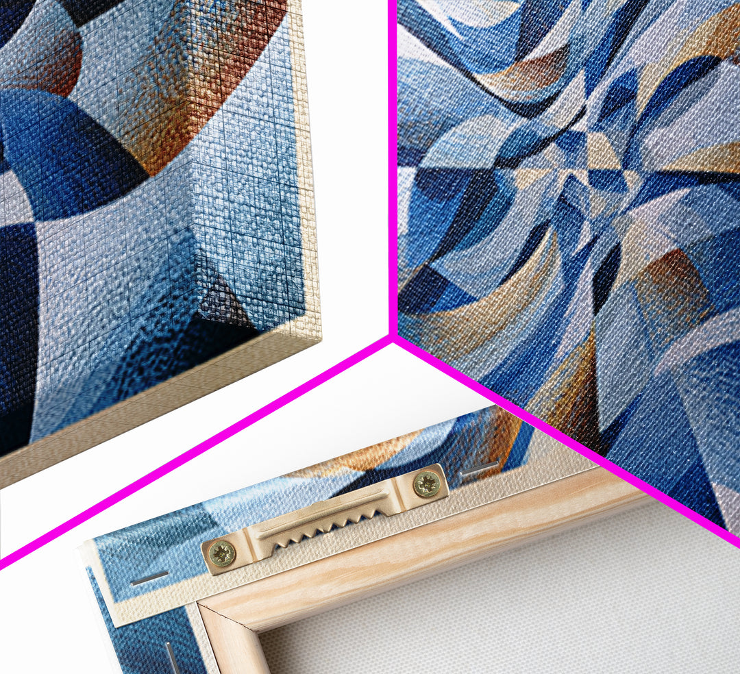 Geometric Wave Pattern Canvas Print, Sacred Geometry Art, Wabi Sabi Art, Living Room Decor, Fine Art, Geometry, Modern Decor, SGA-3x2-98