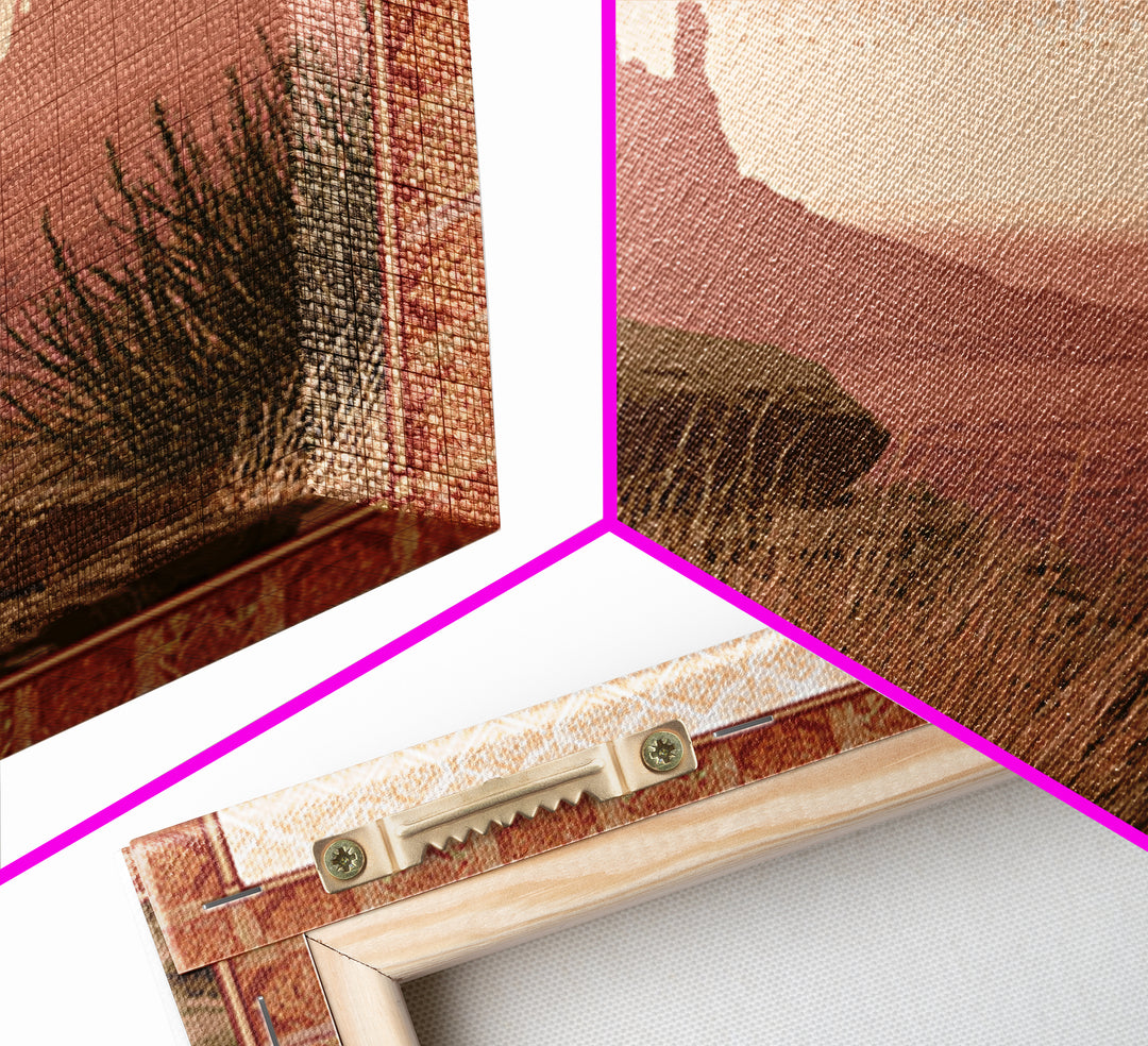 Monument Valley Silhouette Canvas Print, Southwestern Art, Native American Art, Southwestern Decor, Mesa, Luxury Decor, SOU-1x1-10