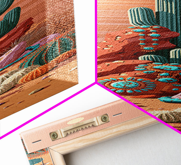 Turquoise Jewelry and Leather Still Life Canvas Print, Southwestern Art, Luxury Decor, Southwestern Decor, Fine Art, Mesa, SOU-1x3-95