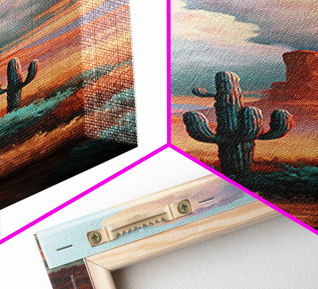 Desert Storm Clouds Framed Canvas Print, Southwestern Art, Western Home Decor, Southwestern Decor, Fine Art, Mesa, Room Decor, SOU-1x3-96