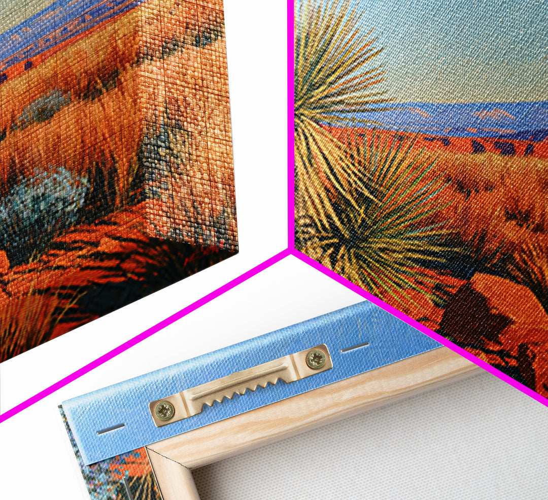 Yucca Blooms Against Clear Blue Sky Canvas Print, Southwestern Art, Contemporary Art, Southwestern Decor, Fine Art, Mesa, SOU-3x2-72