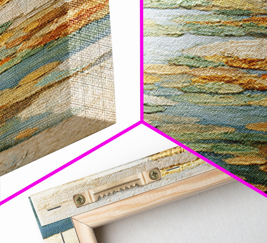 Warm Candle Flame Framed Canvas Print, Spa Art, Textured Painting, Spa Decor, Abstract Art, Serenity, Travel Poster, SPA-1x1-57