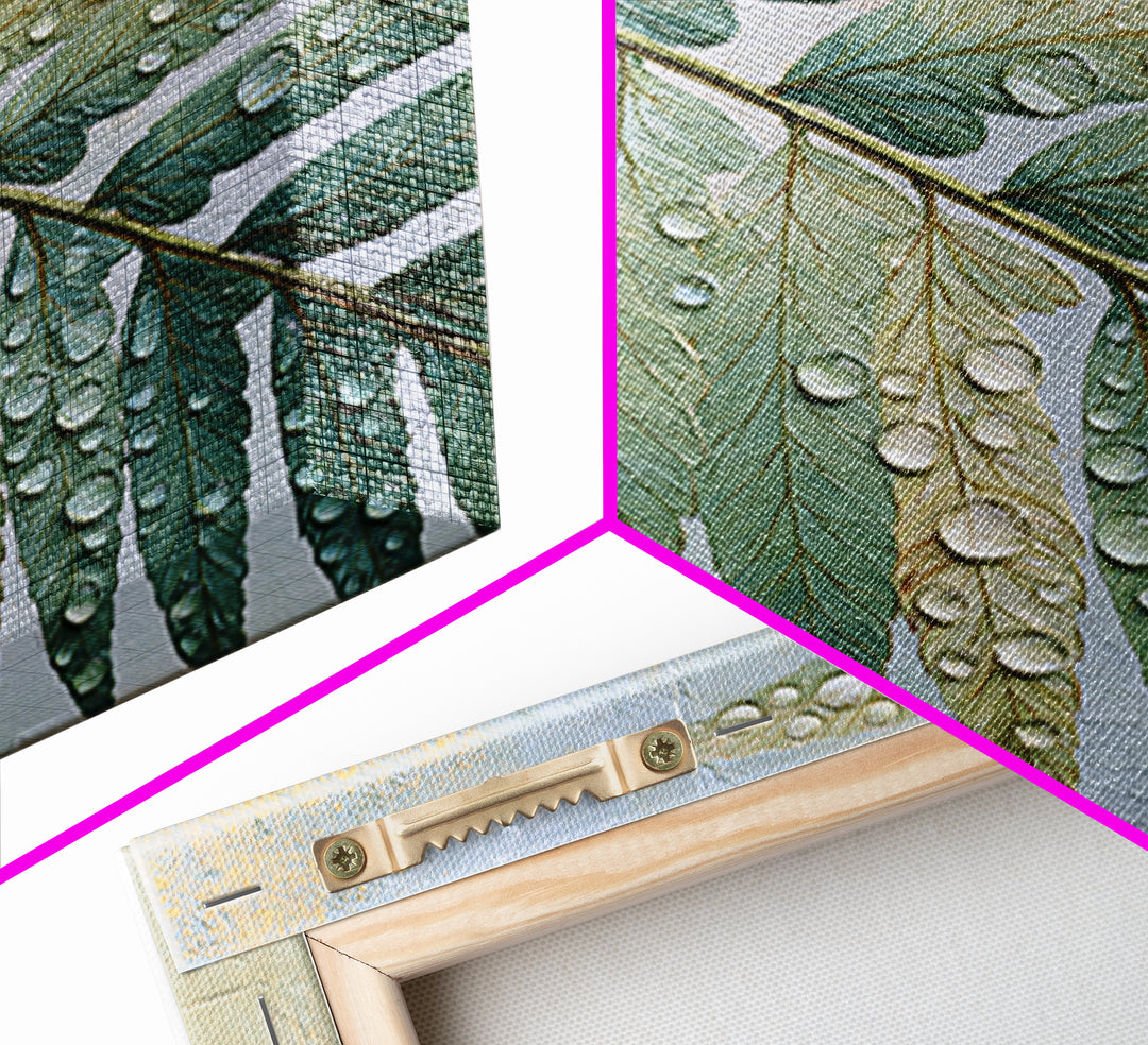 Fern Leaf Closeup Canvas Print, Spa Art, Gallery Decor, Spa Decor, Fine Art, Serenity, Wall Art, Home Decor, Wall Decor, SPA-1x1-59