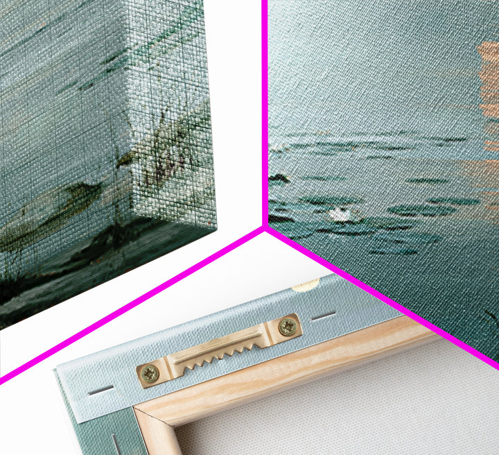 Moonlit Lake Reflection Canvas Print, Spa Art, Fine Art Print, Spa Decor, Fine Art, Serenity, Wall Decor, Printable Wall Art, SPA-1x1-95