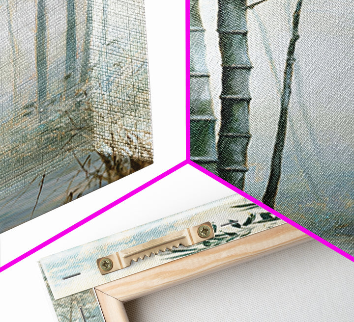 Misty Bamboo Forest Canvas Print, Spa Art, Printable Art, Spa Decor, Fine Art, Serenity, Fine Art Photography, Animal Art, SPA-1x3-65