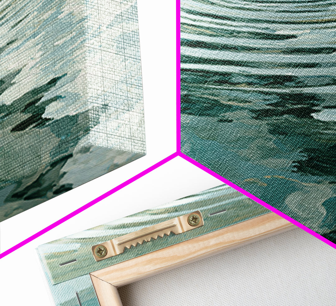 Abstract Water Ripples Canvas Print, Spa Art, Textured Painting, Spa Decor, Fine Art, Serenity, Travel Poster, Contemporary Art, SPA-2x1-2