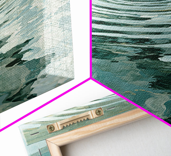 Abstract Water Ripples Canvas Print, Spa Art, Textured Painting, Spa Decor, Fine Art, Serenity, Travel Poster, Contemporary Art, SPA-2x1-2