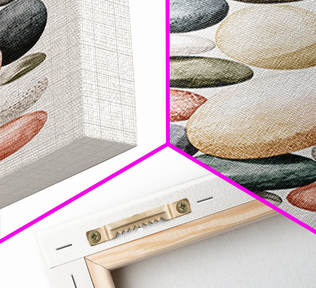 Pebble Texture Abstract Canvas Print, Spa Art, Wall Art Print, Spa Decor, Abstract Art, Serenity, Animal Art, Modern Home Decor, SPA-2x3-23